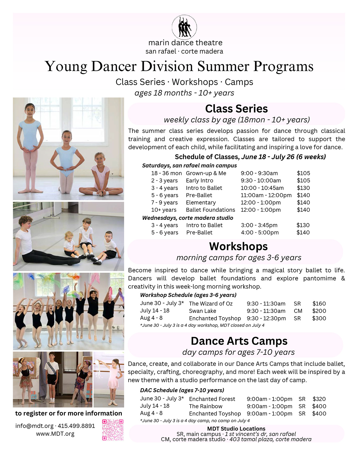 MDT Summer Camp flyer