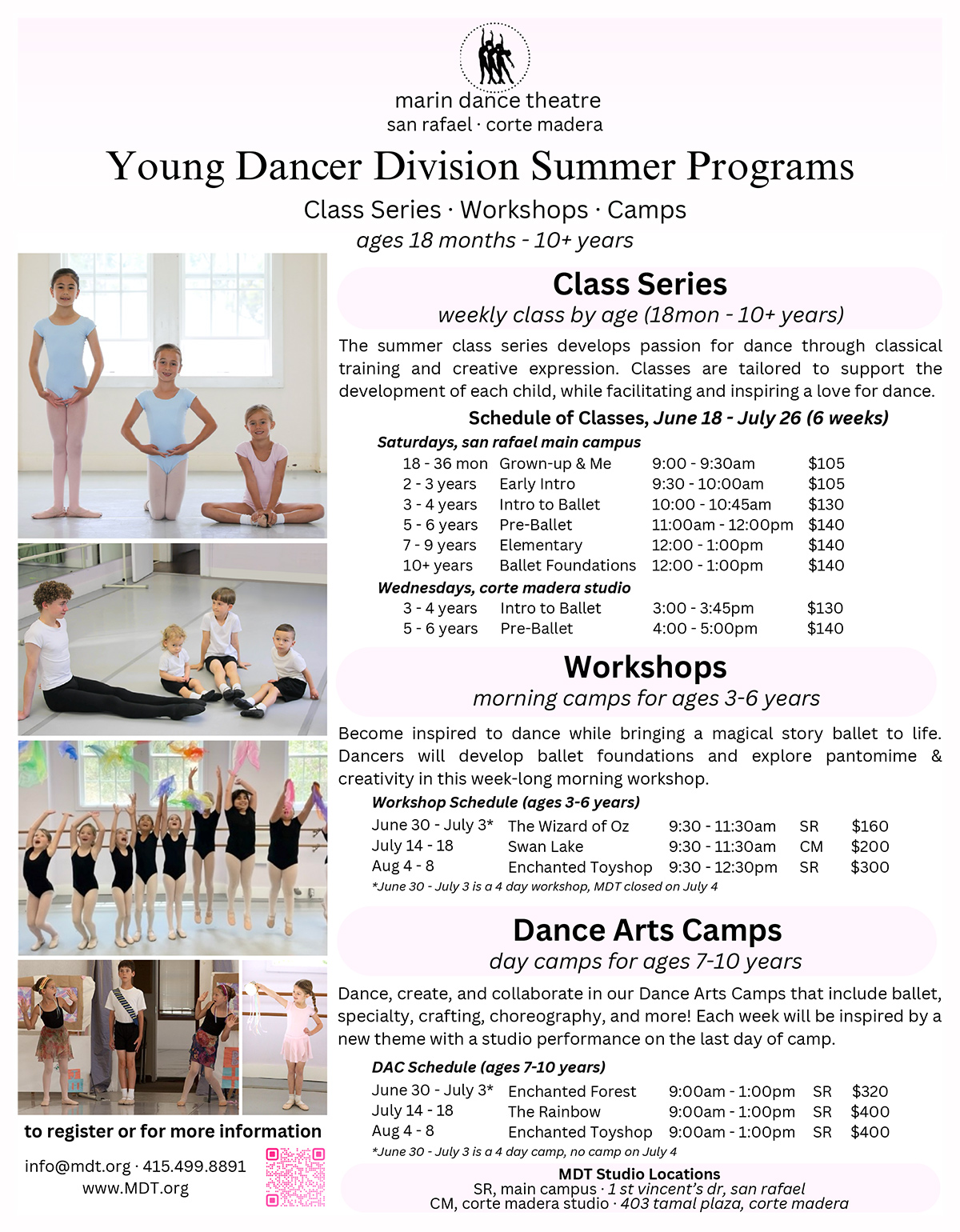 Summer Camps info poster