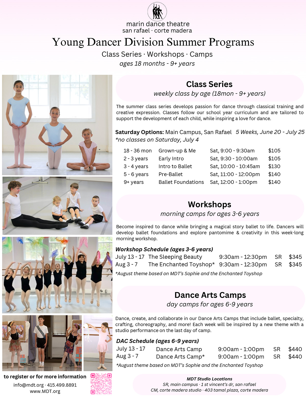 Summer Camps info poster