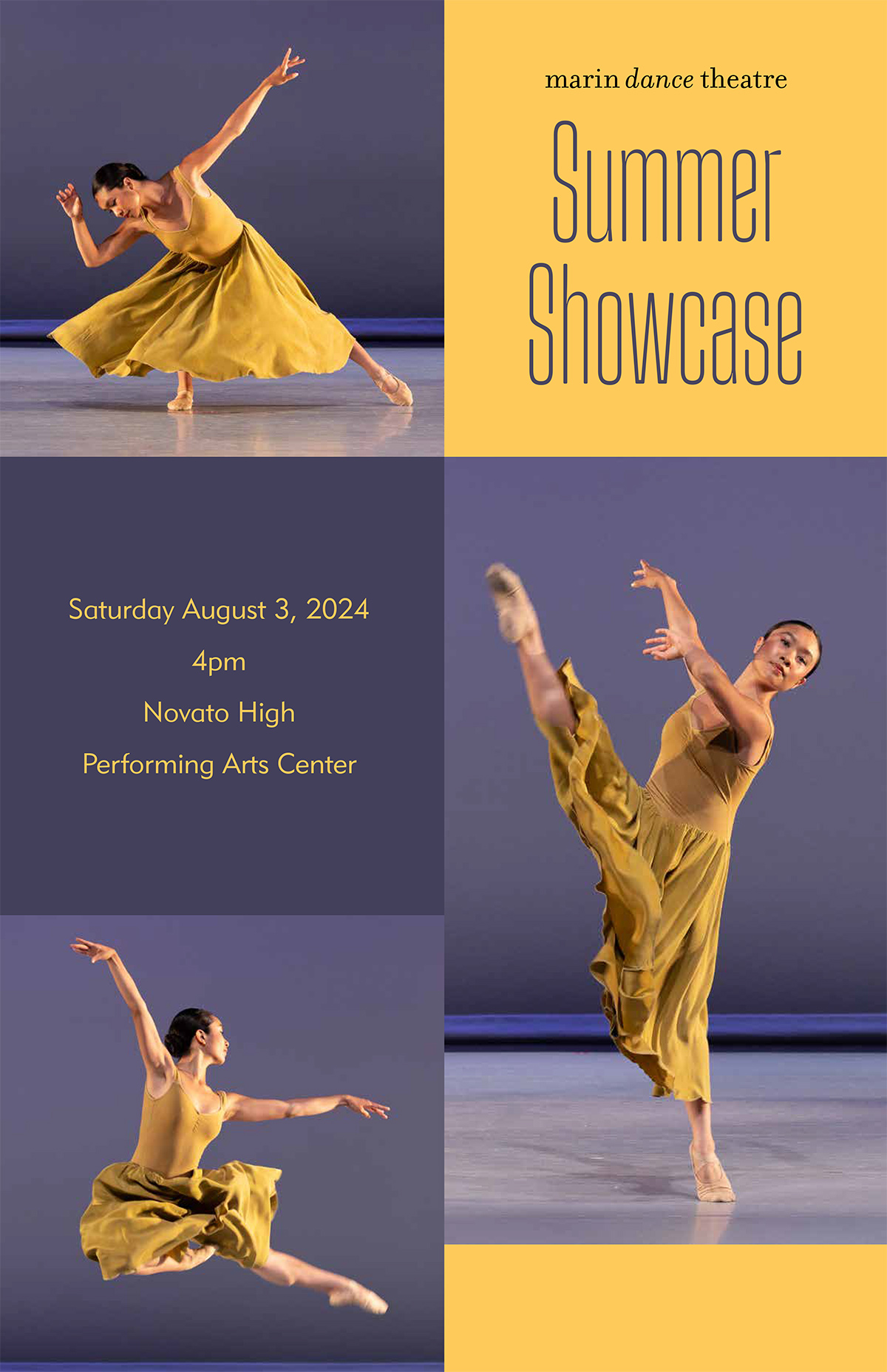 MDT Summer Showcase performance poster